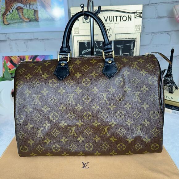 Louis Vuitton Speedy 35 Vintage Custom dyed leather CUTE - Picture 3 of 16